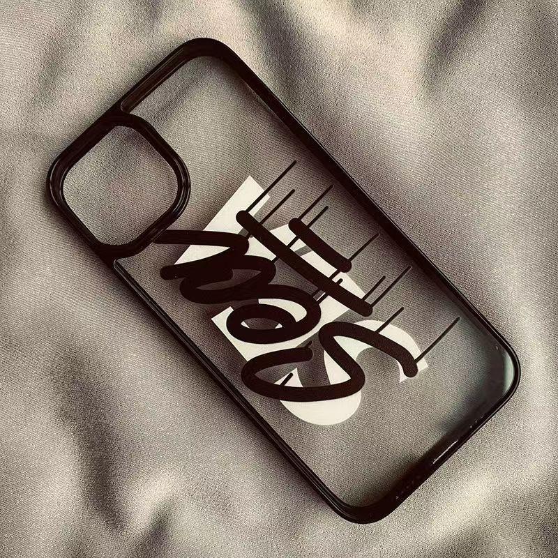 

Trendy Brand Creative Graffiti SEA Phone Case For IPhone 17 Air 16 15 14 11 12 13 Pro Max 16 17 Pro 16 Plus Transparent Case iphone 13