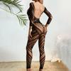 Transparent Skeleton Passion Free Take Off Erotic Fashion Lingerie Female Sexy Uniform One-piece Mesh Dress Temptation
