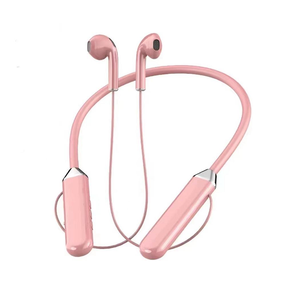 

BNR Neckband 5.2 Bluetooth наушники с длительным временем ожидания стерео шумоподавлением наушники-вкладыши спортивные с цифровым дисплеем розовый