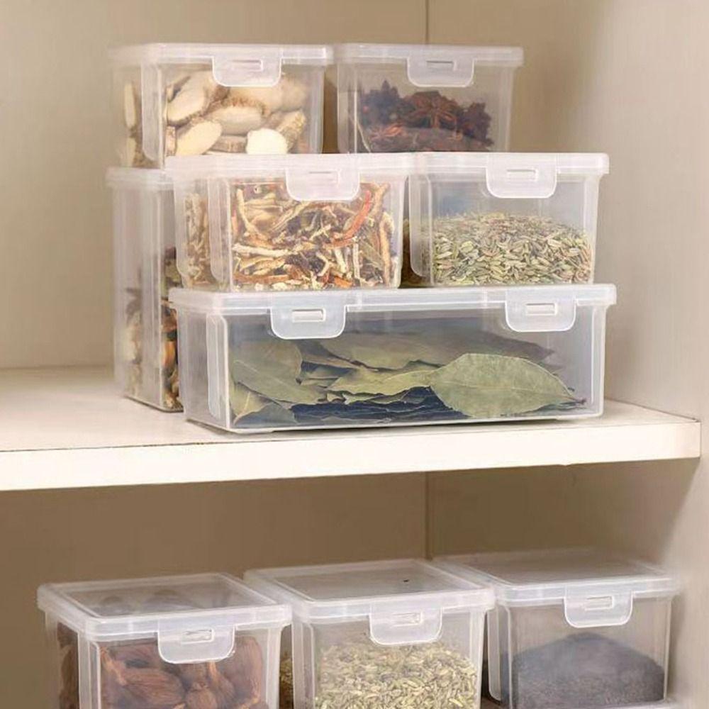 Sealed Spices Packaging Storage Box Plastic Spices Storage Box for Kitchen