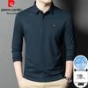 Men's Business Casual Long Sleeve Polo Shirt