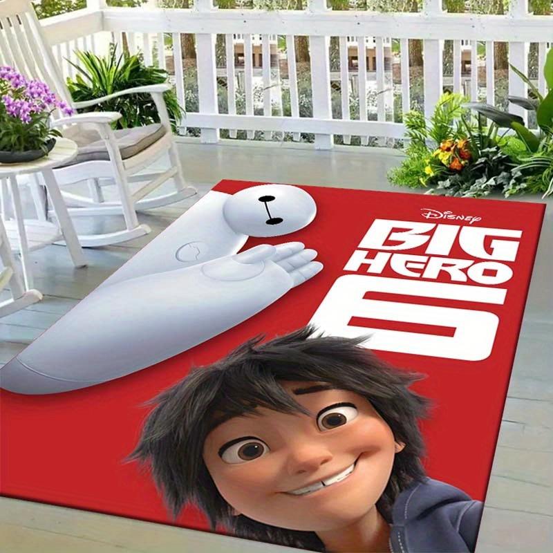 

1pc Disney Big Hero 6 Pattern Area Rug Soft Flannel Floor Mat for Living Room, Bedroom, Kitchen, Sofa Coffee Table Floor Mat, Machine Washable 60cm by 90cm