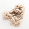 100% Wool Scarf Women Winter Solid Knitted Hollow Out Shawl Fashion Scarves Capes Warm Wraps Lady Cashmere Like Neckerchief