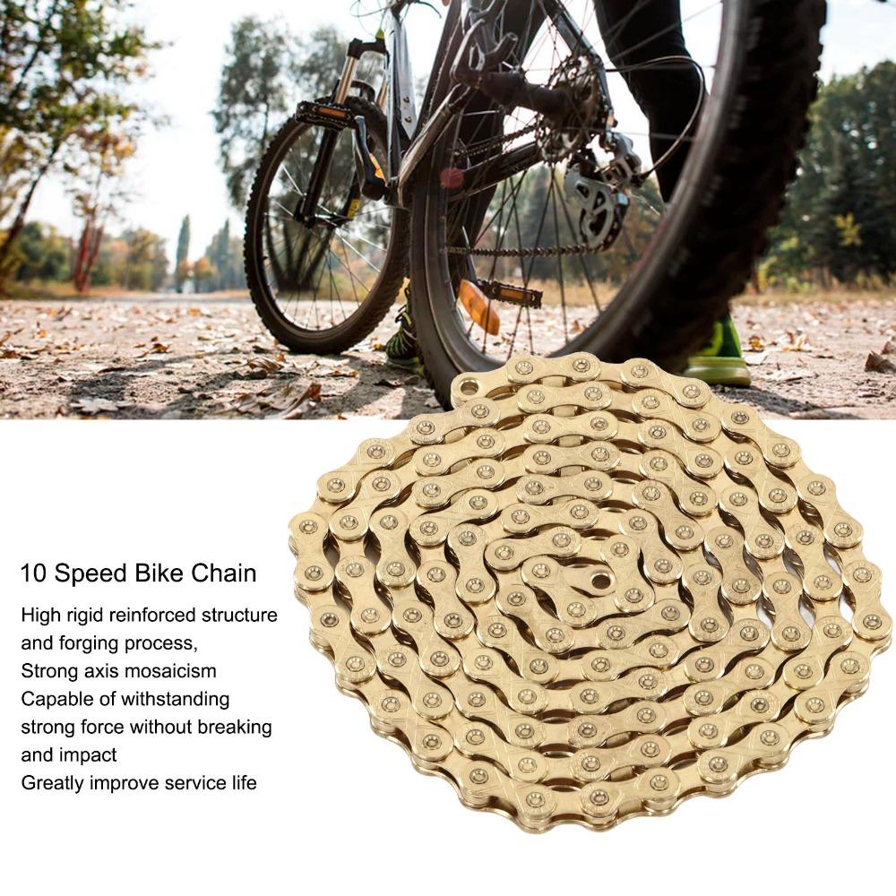 116 Links Mountain Bike Chain 10 Speed Replacement Chain Durable Bike Chain  Bike Accessories