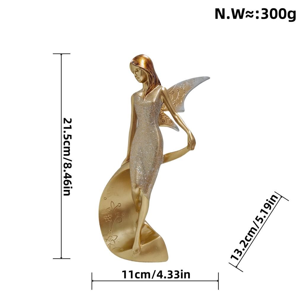 New Flower Fairy Girl Ornaments Home Living Room Bedroom Decoration TV Cabinet Desktop Resin Crafts