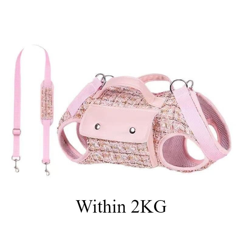 

Luxury Outdoor Small Dog Bags Self Carrying Backpack Portable Crossbody Dog Bag Shoulder D Ring Walking Bags Design Pet Supplies