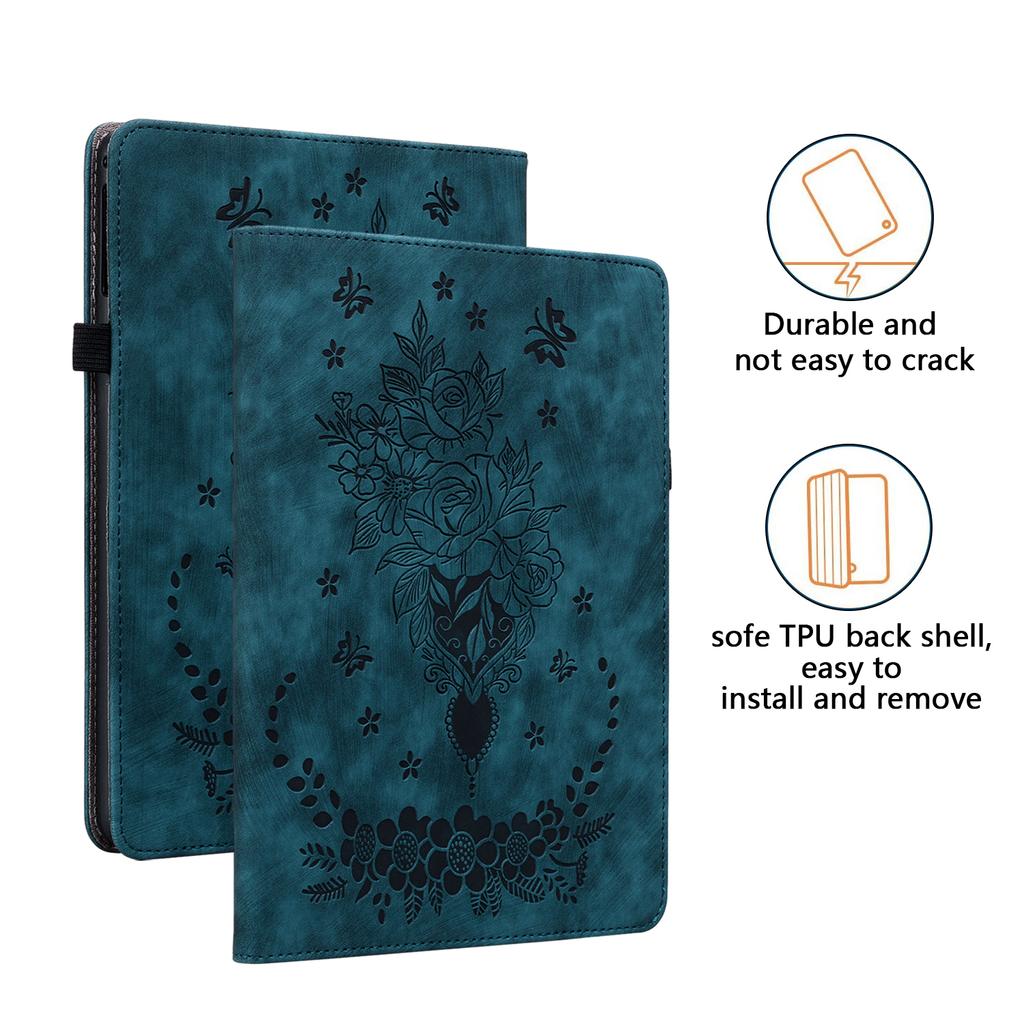 Für Lenovo Tab One 8.7 K9 TB-305FU TB-X305XU 2025 Hülle Rosenblüten-Hülle Weiche Rückseite TPU Tablet-Abdeckung