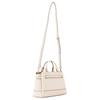 MICHAEL KORS REED Logo Gold Hardware Cowhide Shoulder Crossbody Handbag Small Women's Creamy White