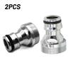 2pcs Faucet Adapter Garden Hose Brass Plug-in Coupling M22 IG M24 AG Connection