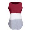 Women Convenient Lactation Pregnant Nursing Round Neck Sleeveless Stripe Gravida Clothing Maternity Shirt