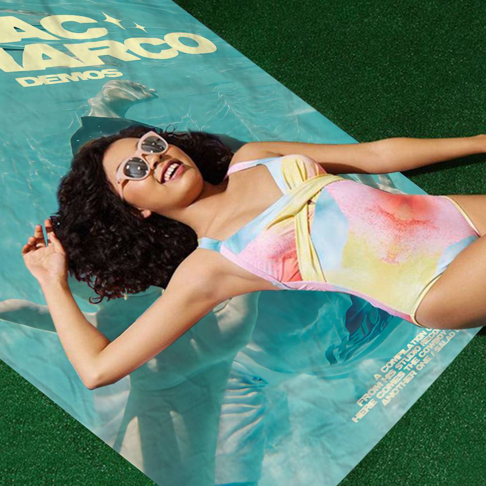 M-Mac Demarco Mikrofaserdecke Schnell trocknende Strandtücher Übergröße Druck Super saugfähige Poolhandtuchdecke