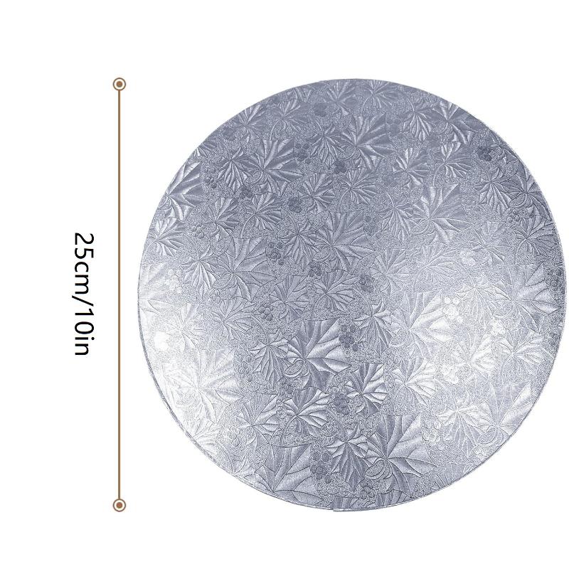 

1 PCS 10 Inch Golden Round Cake Boards Circle Cardboard Base Cupcake Dessert Tray Birthday Party Cake Decorating Supplies