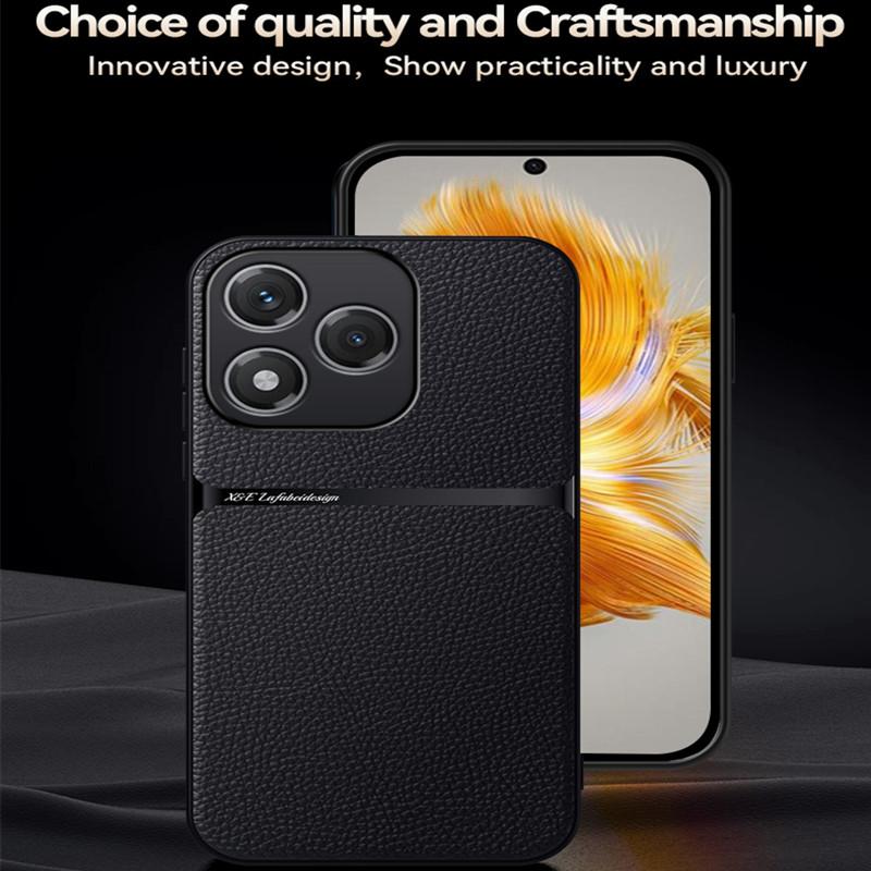 Plain PU Leather Magnetic Case for Honor 400 Lite Protective Cover Hard Back Coque Capa Shell Fundas