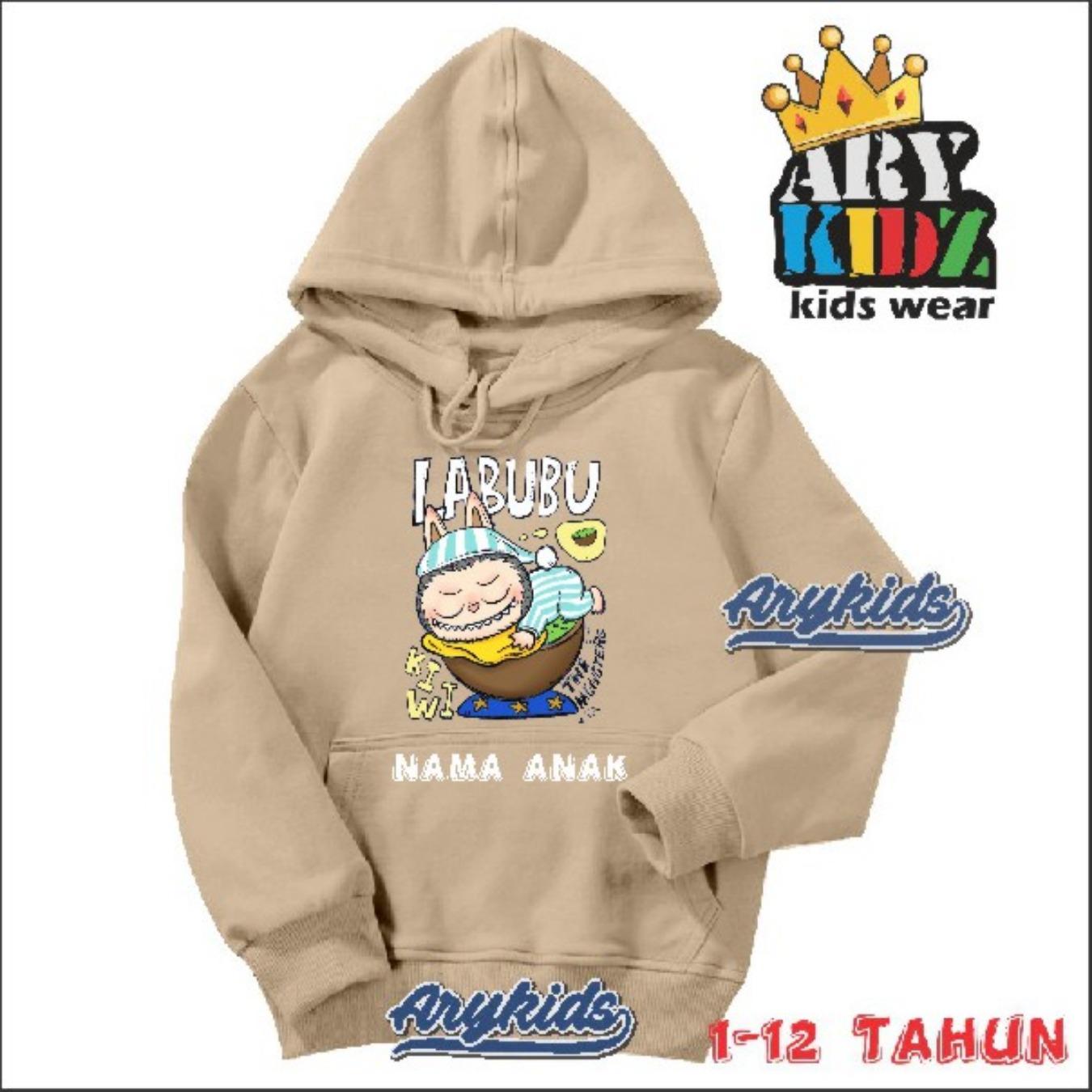 

Детский худи LABUBU, модный универсальный топ для девочки с мультяшным принтом 140