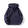 American Retro Unisex Half-Zip Hoodie Set - Loose Casual Style for Women