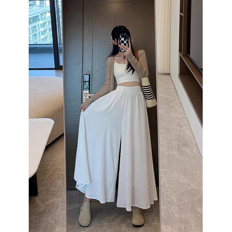 Petite High-Waisted Summer Skort - Casual, Loose, Plus Size, Versatile Korean Style S (80-105 catties)