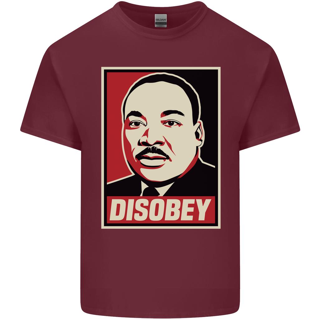 Ungehorsam Martin Luther King Black Lives Matter Unisex Leichtes Baumwoll-T-Shirt