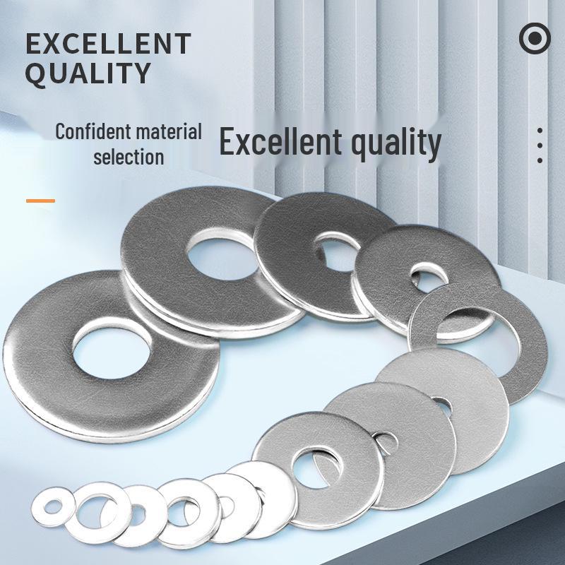 Oversized Thickened Round Spacer 304 Stainless Steel Flat Washer for Screws (M3-M36) M4x9x0.8