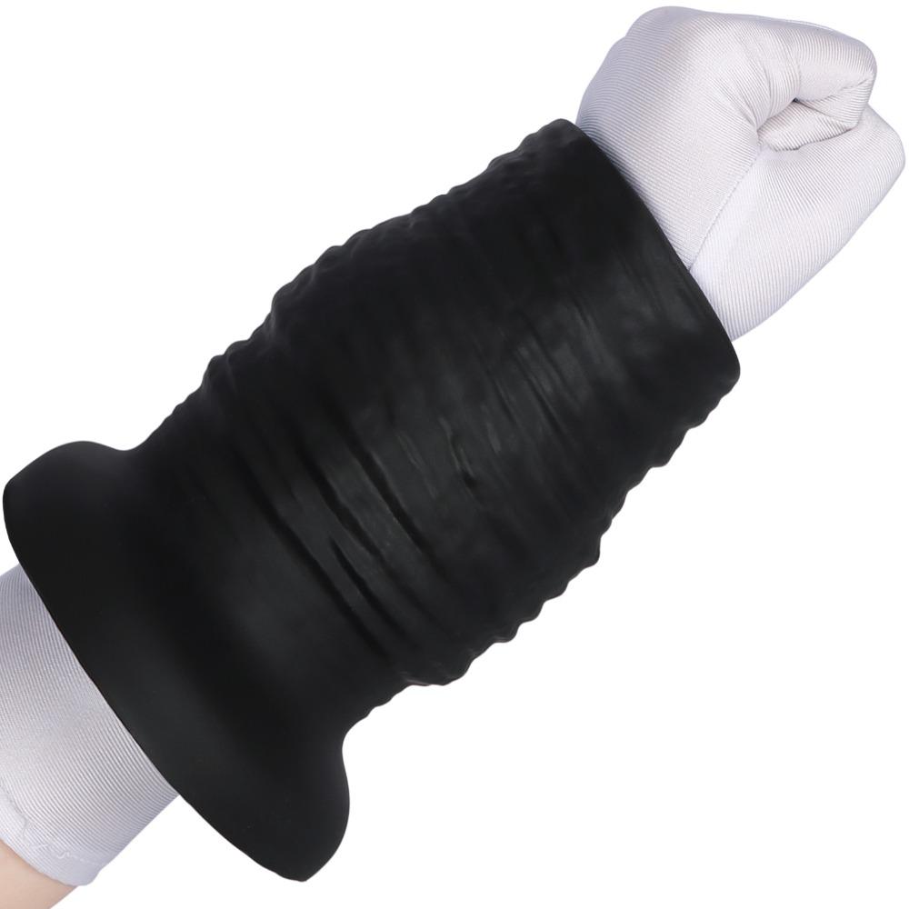Oversized Hollow Anal Plug - Liquid Silicone Glove Shape Expander for Men Women, Backdoor Trainer Adult Sex Toy