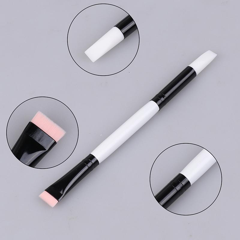 Flat Angle Brush Eyebrow Eyeliner Brush Eye Shadow Silicone Makeup Brush Lash Lift Brush Eyelashlift Perm Tool Female Beauty