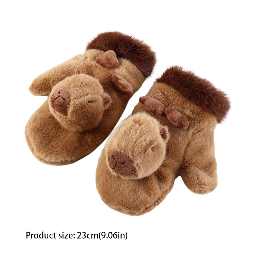 Pinguin Pinguin Plüsch Warme Handschuhe Capybara Tier Plüschhandschuhe Frauen Damen Mädchen