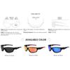 Sports Sunglasses Men Travel Mens Outdoor Cycling Sunglasses Black Frame Eyewear Male Sun Glasses UV400 Oculos de sol MJ8013