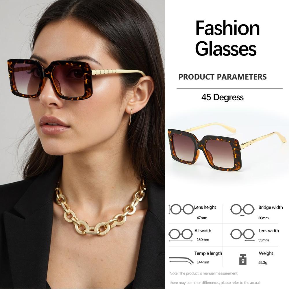 Modern Fashion Sunglass For Women Vintage Glasses For Women Detailed Design Of Eyeglass Legs Accessories For Women'S Glasses