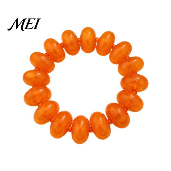 Damenarmband Perlen für Frauen, Bunte Acrylperlen Elastisches Damen Stretcharmband, Boho Sommer Strandurlaub Schmuck