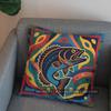 2D Colorful Fish Pattern Throw Pillow Cover Pattern Cushion Cover Suitable For Sofa Bedroom Car Pillow Cover