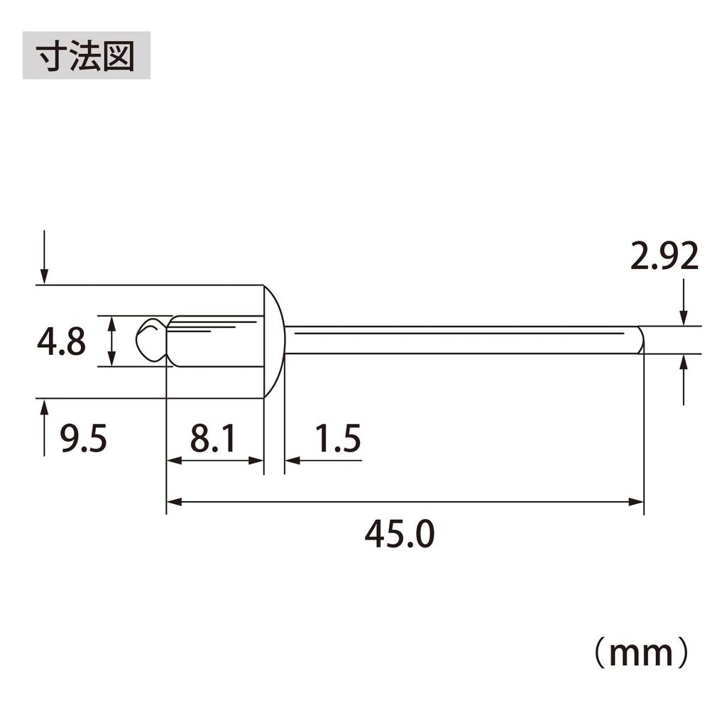 Lobtex Corporation Blind Rivets NS62A 500 Pieces