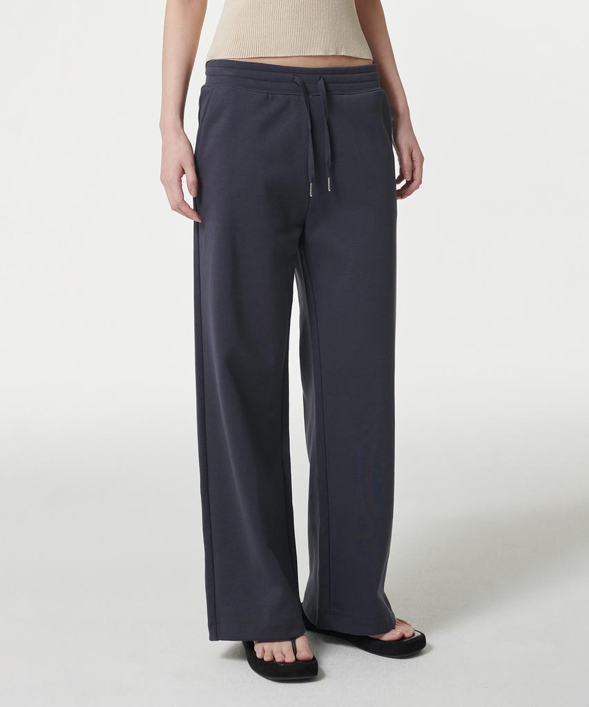 MUSINSA STANDARD WOMAN Women'S Flat Terry Wide Lounge Sweatpants [Blue Grey]