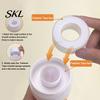 Washable Sunscreen Applicator Refillable Kids Applicator, 100ml Travel Roll on Bottle with Smooth Soft Sponge Ball, Portable Hanging Dispenser