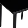 7 Piece Outdoor Dining Set Black PVC Rattan