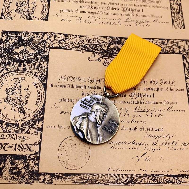 Foreign Medal, German Emperor Centennial Medal, Die Casting, Collection, German Medal, Metal Brooch, Badge, Christmas Gift, Stocking Stuffers