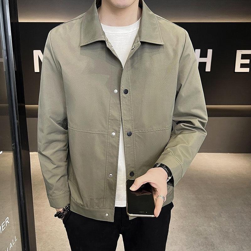 New Men's Jacket Spring Fashion Trend Handsome Autumn and Winter Versatile Men's Casual Jacket