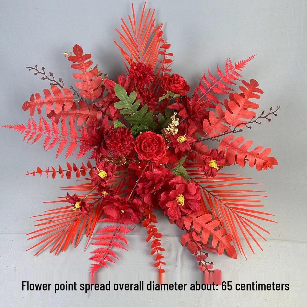 Mori Style Wedding Aisle Flower Row - Artificial Floral Decoration for T-Stage & Background