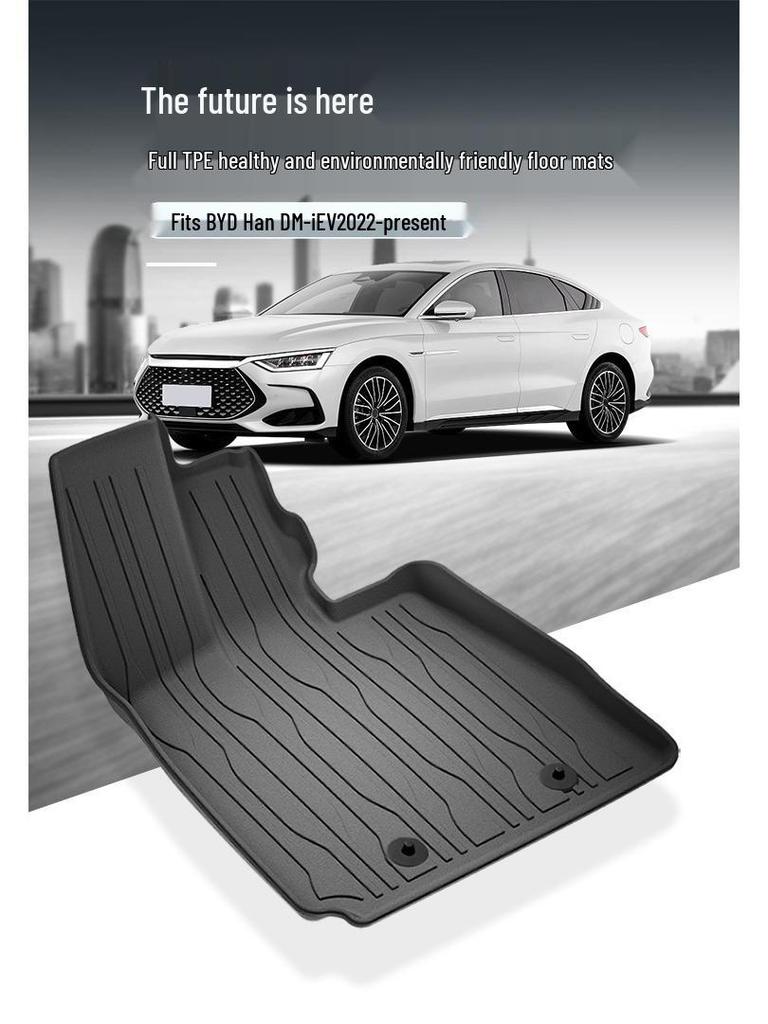 Eco-Friendly TPE Floor, Trunk, and Backrest Mats for BYD Series Cars