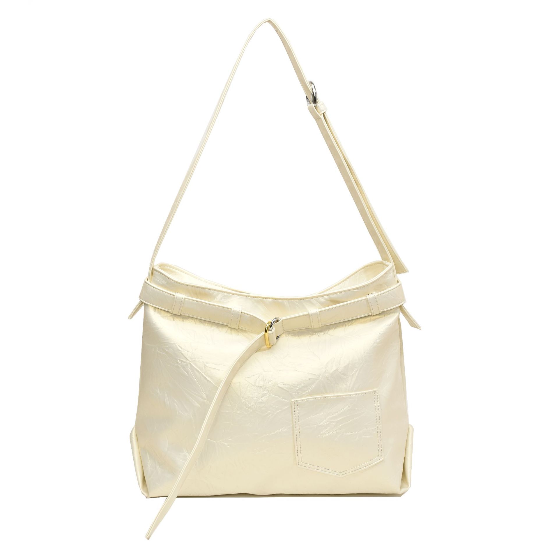 

Повседневная текстурная женская сумка новая большая вместительная сумка-тоут для поездок на работу модная ретро на плечо мессенджер белый