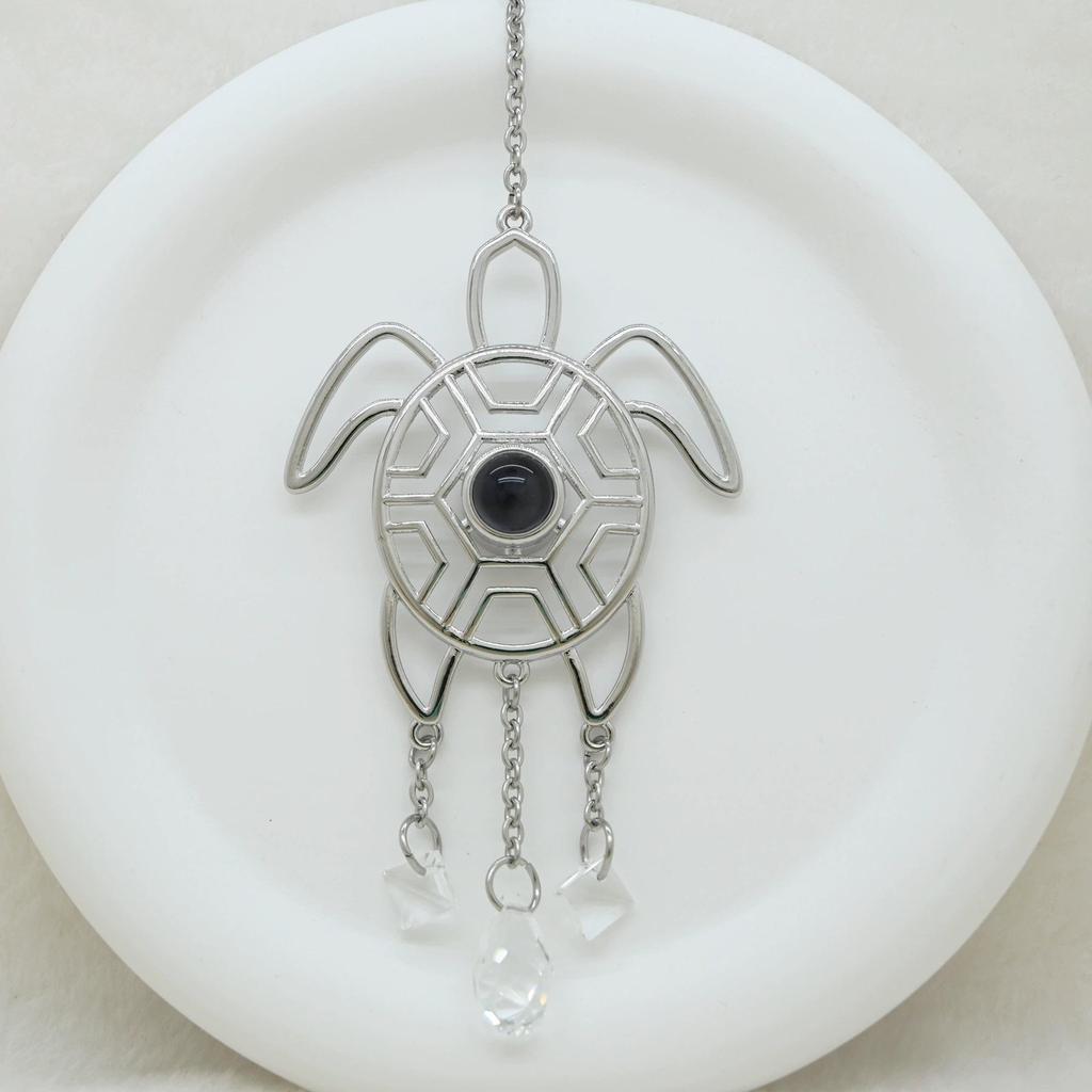 Turtle Pendant Necklace with 'I Love You' In 100 Languages - Ideal Thanksgiving or Christmas Gift