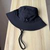 Cool bucket hat men's and women's summer thin simple casual sunshade sunscreen hat outdoor drawstring quick drying basin hat tide