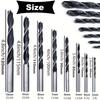 8pc 3-10mm Three Pointed Woodworking Drill DC Branch Drill Drilling Electric Drill Bit Drilling Twist Drill Tool Plastic Box Set