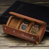 1/2/3 Slot Leather Watch Travel Case Single Watch Roll Storage Box Organizer for Men Women Watch Holding Storaging Displaying