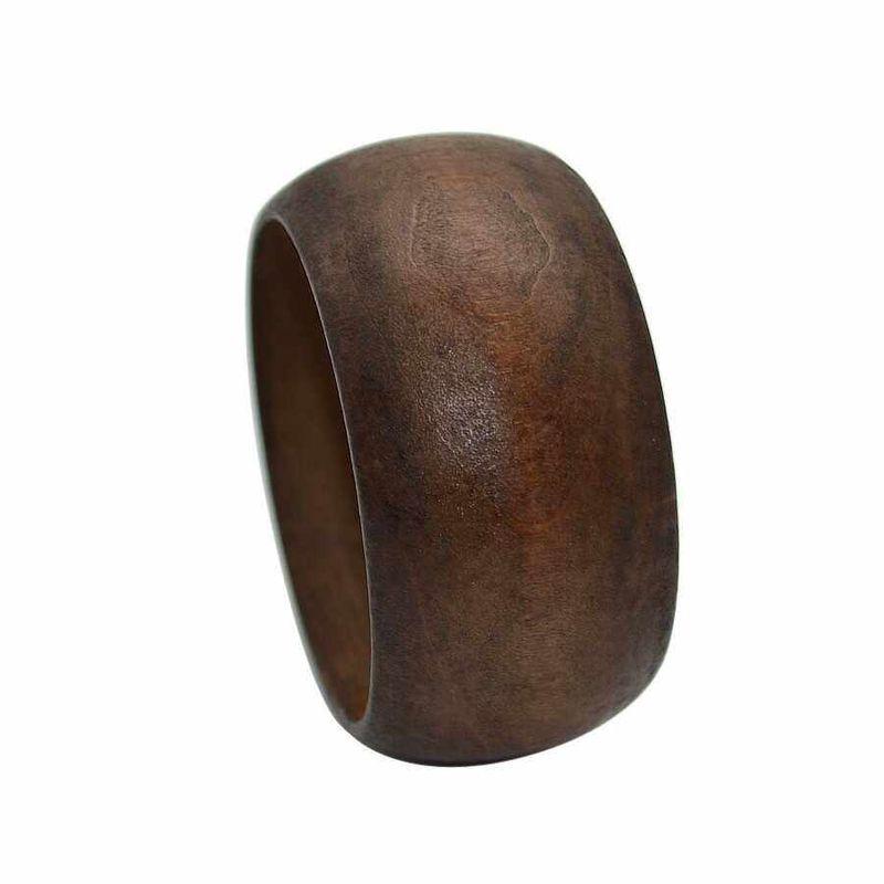Bohemia Style Fashion Fashion Square Ethnic Style Brown Wood Stylish Wide Bracelet Retro Hand Jewelry
