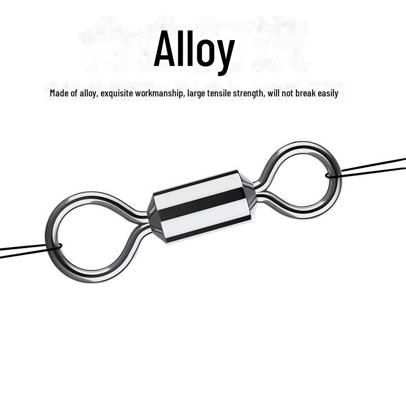 Super Strong Figure 8 Alloy Ring Connector for High-Speed Fishing