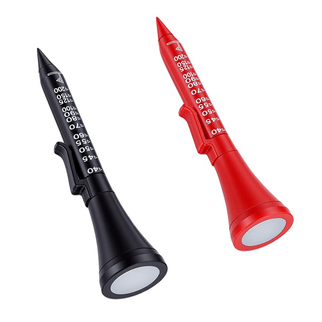 2PCS Ball Multi Function Tool Flagstick Rangefinder Ball Marker Pocket Clip Club Face Alignment Aid Groove Cleaner