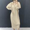 Plara Pleated Zip Up Neck Pocket Dress Up To 88