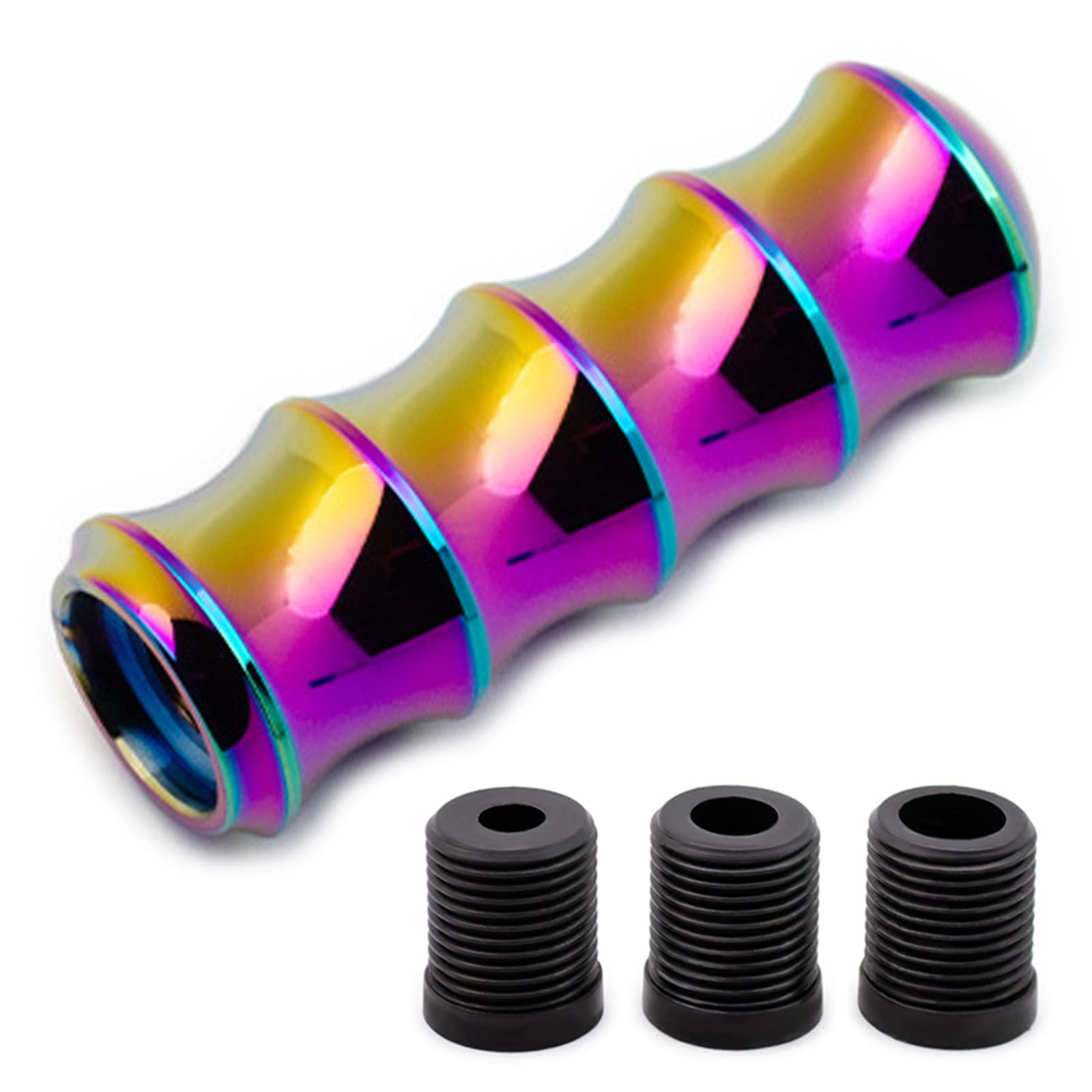 

Meliore Aluminum Alloy Shift Knob Lever Adapter M8 M10 M12 with 3 Types Bamboo One size