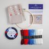 Red, White & Bloom Embroidery Kit, US 250th Anniversary Cross Stitch Kit, Flowers Embroidery Kits