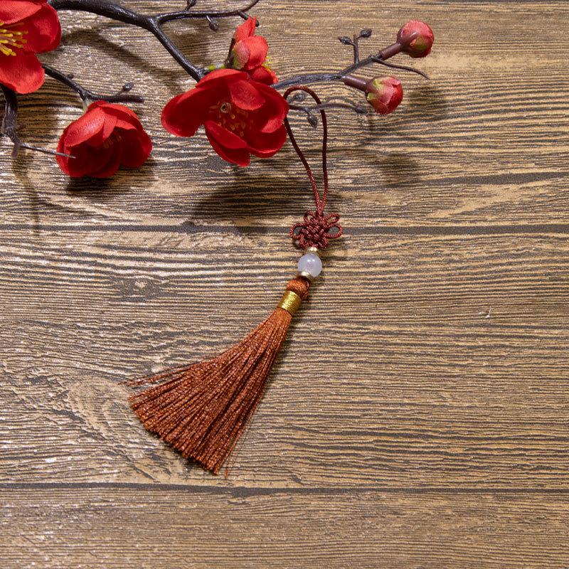 Čínský uzel Třásně Třásně Polyesterové Třásně Národní styl DIY Závěsná Třásně Záložka USB Disk Sáček Sáček Příslušenství