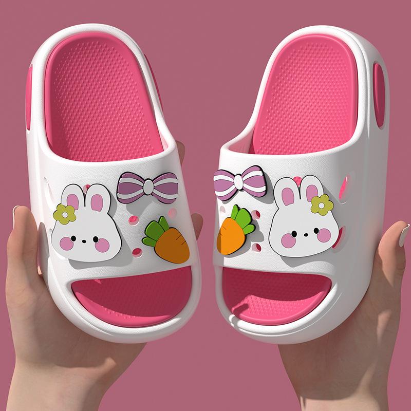 Summer Children's Cartoon Slippers for Boys and Girls, Non-slip Soft-soled Home Indoor and Outdoor Wear Kids' Slide Sandals
